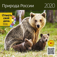 Календарь-органайзер Природа России на 2020 год Экслибрис