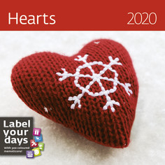 Календарь-органайзер Hearts на 2020 год Экслибрис