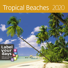 Календарь-органайзер Tropical Beaches на 2020 год Экслибрис