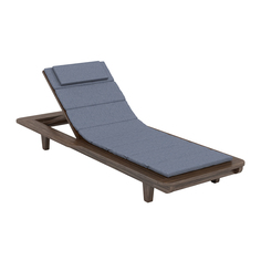 Шезлонг семисекционный 275 х 875 х 2200 термоясень карбон - GF.12.27.067 Yachtline