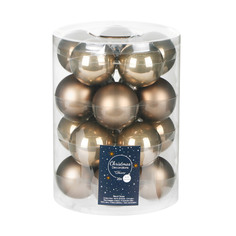 Набор шаров на елку Kaemingk 6см 20шт коричневый