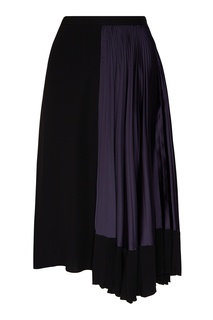 Юбка миди с плиссированной вставкой Marni
