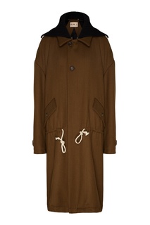 Зеленая парка из шерсти Plan C