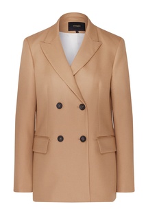 Двубортный жакет цвета карамели Maje