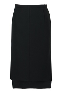 Черная юбка с разрезами No21