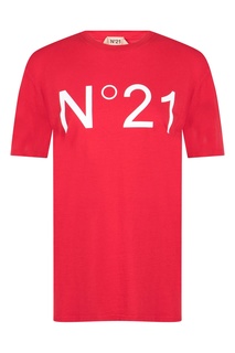 Красная футболка с логотипом No21
