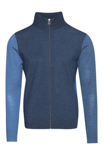 Трехцветный кардиган на молнии Paul Smith