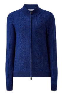 Синий кардиган с узором Canali