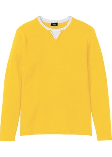 Мужские пуловеры Пуловер 2 в 1 из переработанного хлопка Bonprix
