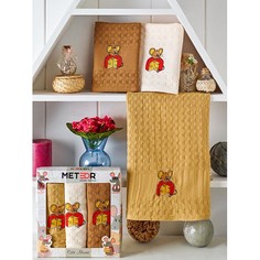 Набор из 3 полотенец для лица (40x60 см) Bionce Метеор