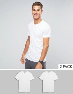 2 футболки классического кроя с круглым вырезом Levis-Белый