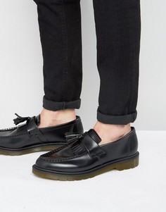 Черные лоферы с кисточками Dr Martens Adrian-Черный цвет