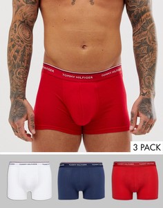 Набор из 3 пар эластичных боксеров‑брифов (белые/красные/темно-синие) Tommy Hilfiger-Мульти
