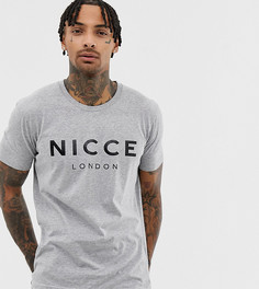 Серая футболка с логотипом Nicce эксклюзивно для ASOS-Серый