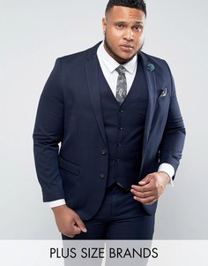 Однотонный пиджак Harry Brown PLUS-Синий