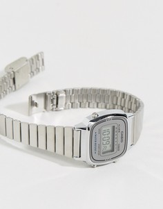 Серебристые цифровые часы мини Casio LA670WEA-7EF-Серебристый