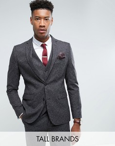 Серый облегающий пиджак Harry Brown TALL