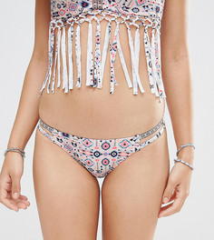 Плавки бикини с ацтекским узором New Look-Белый