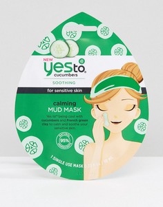 Грязевая маска для лица с успокаивающим действием Yes To Cucumber-Бесцветный