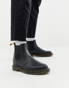 Черные ботинки челси из гладкой веган-кожи Dr Martens 2976-Черный цвет