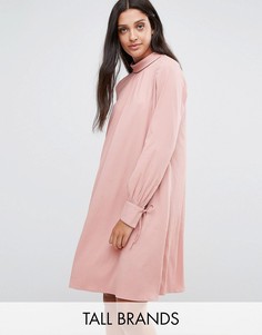 Розовое платье мини Y.A.S Tall-Мульти