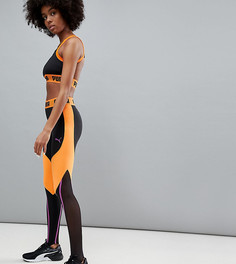 Черно-оранжевые леггинсы Puma эксклюзивно для ASOS-Оранжевый
