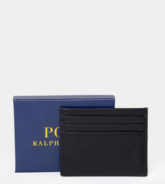 Черная кожаная визитница Polo Ralph Lauren эксклюзивно для ASOS-Черный цвет