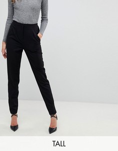 Черные строгие брюки с эластичным поясом Y.A.S Tall-Черный
