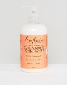 Кондиционер для волос с экстрактами кокоса и гибискуса Shea Moisture Curl & Shine-Бесцветный