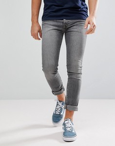 Серые выбеленные джинсы скинни с классической талией Levis 501 - simpson-Серый