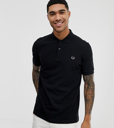 Черная однотонная футболка-поло Fred Perry эксклюзивно для ASOS-Черный