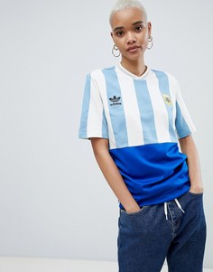 Футбольный топ adidas Originals Argentina Mashup-Синий