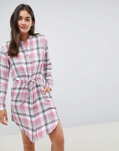 Платье-рубашка в клетку Blend She Riri-Красный
