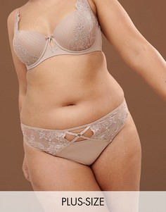 Стринги телесного цвета Ashley Graham-Бежевый