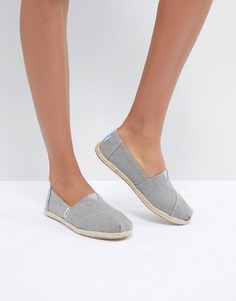 Серые парусиновые эспадрильи TOMS Drizzle-Серый