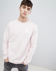 Свитшот с круглым вырезом и принтом Clean Cut Copenhagen-Розовый