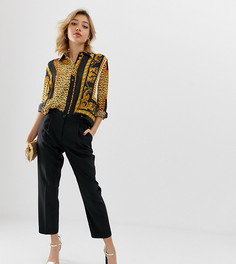 Зауженные брюки ASOS DESIGN Petite-Черный