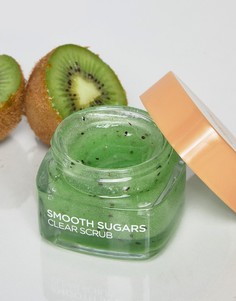 Разглаживающий сахарных скраб для лица и губ LOreal Paris 50 мл-Зеленый цвет L'Oreal