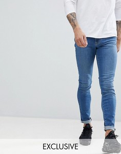 Выбеленные джинсы с напылением Brooklyn Supply Co.hunter-Синий