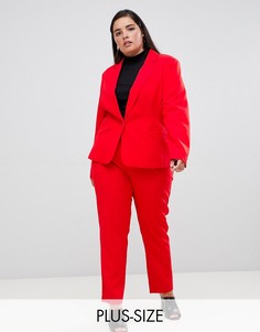 Укороченные строгие брюки Unique 21 Hero-Красный