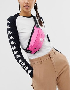 Розовая сумка-кошелек на пояс с фирменным ремешком Kappa - Authentic Anais-Розовый