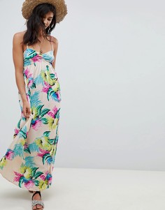 Пляжное платье макси с тропическим принтом Rip Curl-Мульти Ripcurl