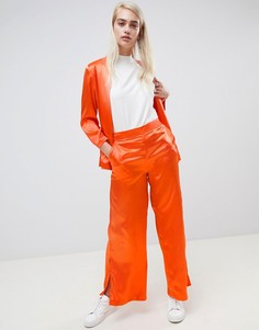 Широкие брюки с разрезами по бокам Moss Copenhagen-Оранжевый
