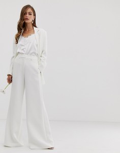 Широкие брюки ASOS EDITION wedding-Белый