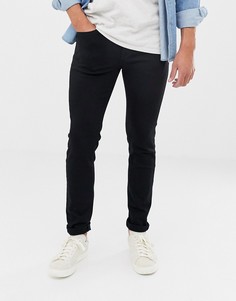 Черные эластичные джинсы скинни Selected Homme-Черный