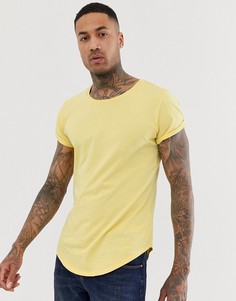 Удлиненная желтая футболка G-Star Vontoni-Желтый