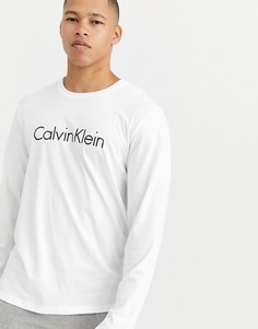 Хлопковый лонгслив Calvin Klein Comfort-Белый