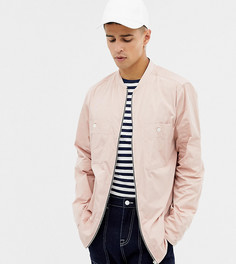 Розовая рубашка навыпуск с длинными рукавами и молнией Noak-Розовый