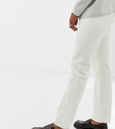 Светло-бежевые джинсы оригинального кроя Noak-Белый