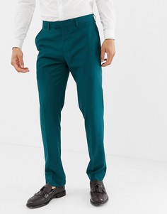 Сине-зеленые брюки скинни Farah Henderson-Зеленый